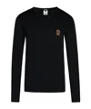 Versace Medusa Logo Long-sleeved Undershirt In Black