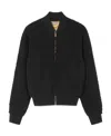 Versace Baroque-pattern Reversible Bomber Jacket In Black