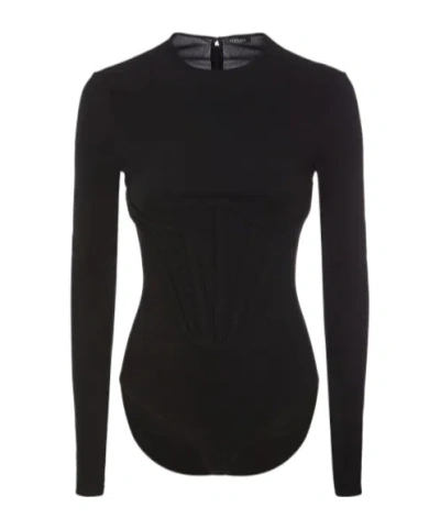Versace Long-sleeved Zipper Jumpsuit