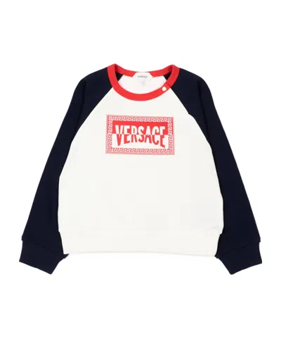 Versace Long-sleeve Sweatshirt In White