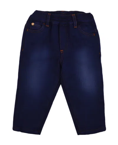 Versace Loose And Faded Detail Jeans In Black