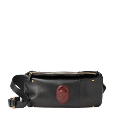 VERSACE VERSACE LOU ZIPPED BELT BAG