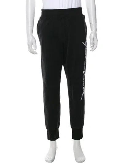 Pre-owned Versace Lounge Bottoms In Black