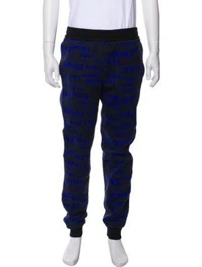 Pre-owned Versace Lounge Bottoms In Blue