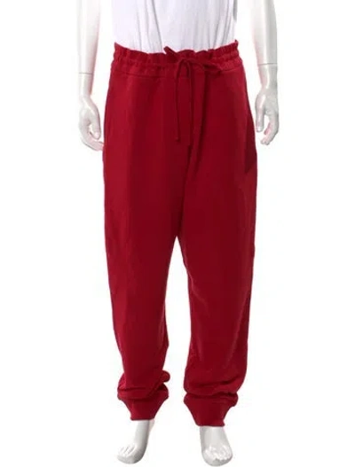 Pre-owned Versace Lounge Bottoms In Red