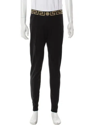 Pre-owned Versace Lounge Bottoms W/ Tags In Black