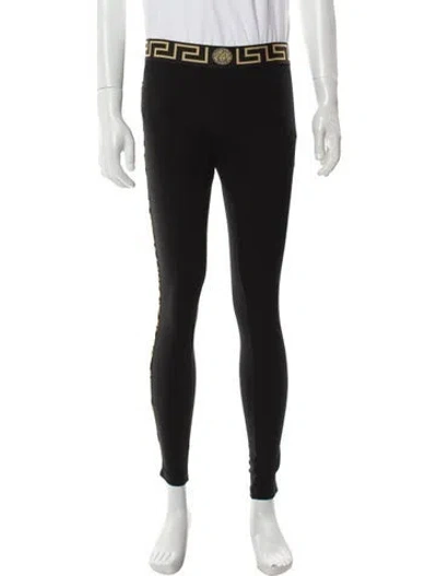 Pre-owned Versace Lounge Bottoms W/ Tags In Black
