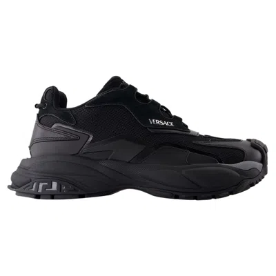 Versace Low Top Sneakers -  - Leather - Black