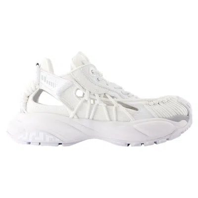 VERSACE LOW TOP SNEAKERS - VERSACE - LEATHER - WHITE