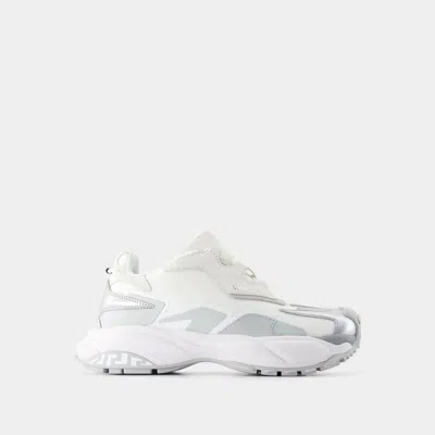 Versace Low Top Sneakers In White