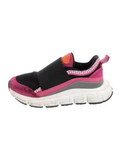Pre-owned Versace Kids' Low Top Sneakers In Pink