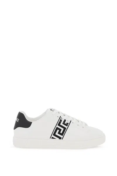 Versace Low Top Sneakers In White