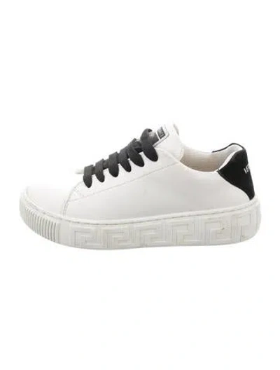 Pre-owned Versace Kids' Low Top Sneakers In White