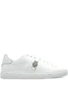 Versace Low-top Sneakers With Logo In White