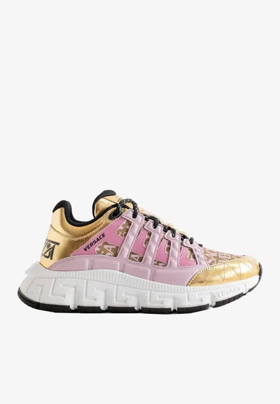Versace Low-top Trigreca Sneakers In Multicolor