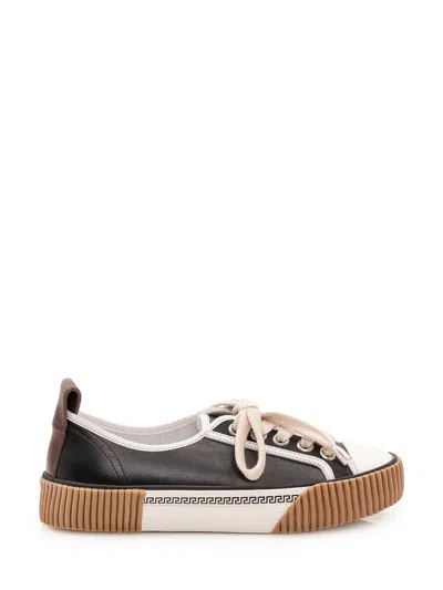 Versace Low-top Sneaker In Brown