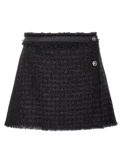 VERSACE LUREX TWEED SKIRT