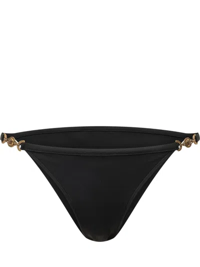 Versace Luxury Swim Bottoms In Black
