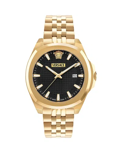 Versace Luxury Watch, 42mm In Gold