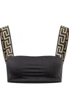Versace Lycra Bikini Top In Multi