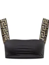 Versace Lycra Bikini Top In Multi