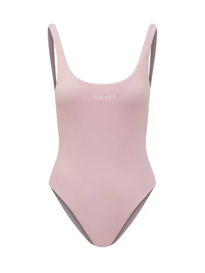 Versace One Piece Swimsuit In Pink