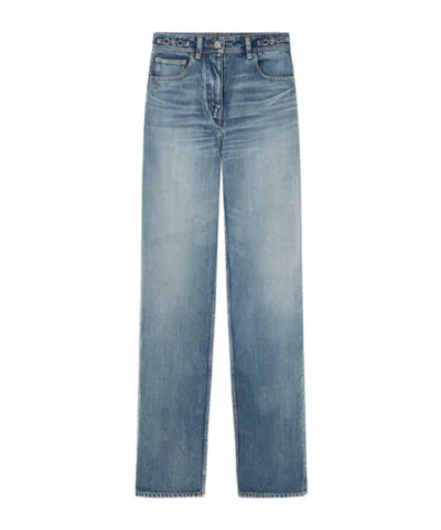 Versace Made In Japan Straight-leg Jeans In Bleu