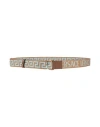 Versace Man Belt Beige Size Onesize Soft Leather