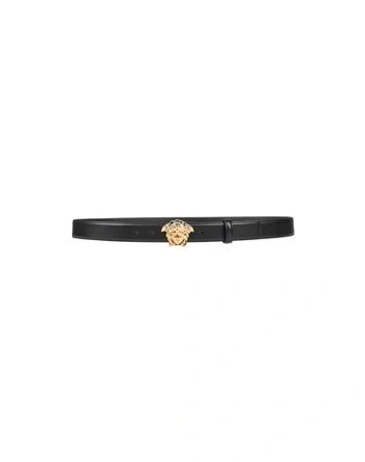 Versace Man Belt Black Size 42 Calfskin