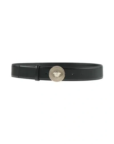 VERSACE VERSACE MAN BELT BLACK SIZE 36 LEATHER