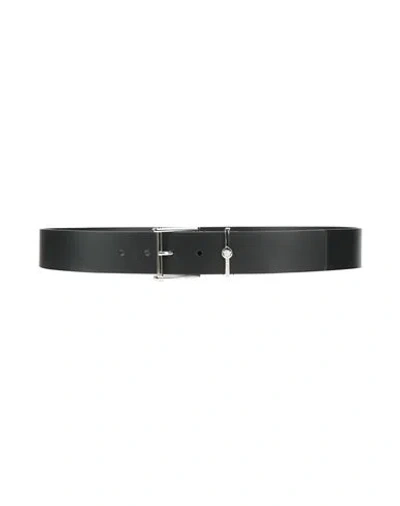 Versace Man Belt Black Size 38 Calfskin