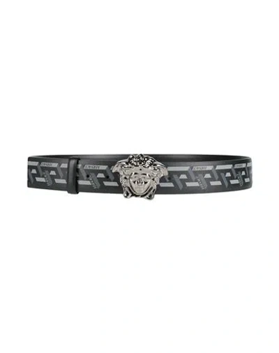Versace Man Belt Black Size 38 Leather