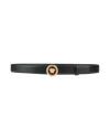 Versace Man Belt Black Size 39.5 Calfskin