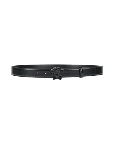 Versace Man Belt Black Size 42 Calfskin