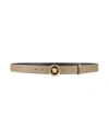 Versace Man Belt Khaki Size 38 Calfskin