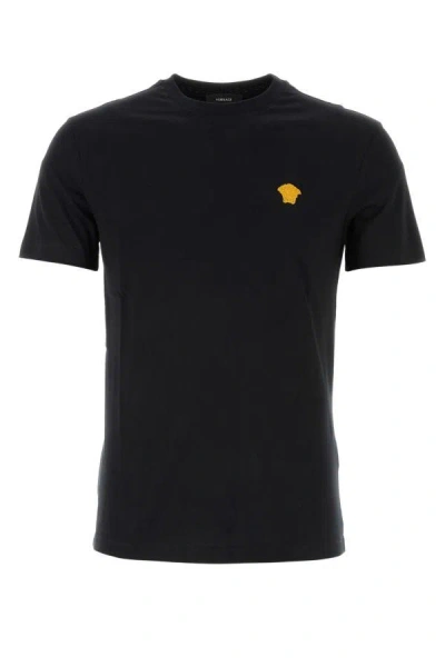 Versace Man Black Cotton T-shirt