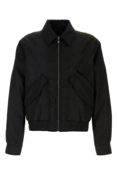 Versace Man Black Nylon Bomber Jacket