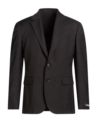 Versace Man Blazer Black Size 42 Virgin Wool