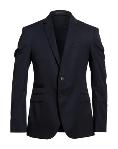 Versace Man Blazer Navy Blue Size 46 Virgin Wool