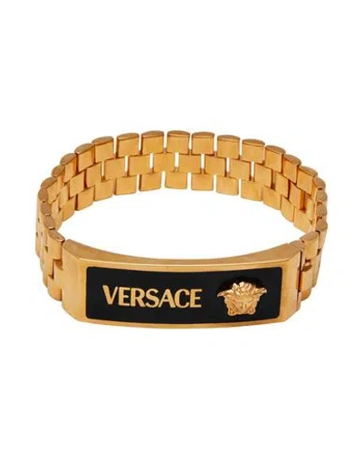 Versace Man Bracelet Gold Size Xl Metal