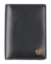 Versace Man Cardholder Black Size - Calfskin