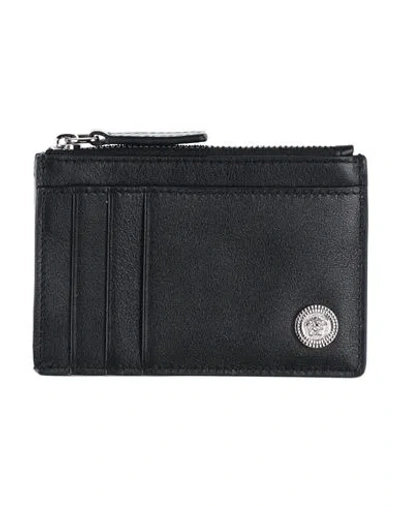 Versace Man Cardholder Black Size - Leather