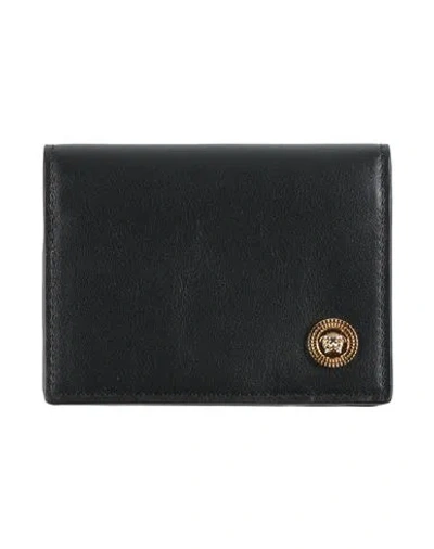 Versace Man Cardholder Black Size - Leather