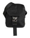 Versace Man Cross-body Bag Black Size - Polyamide In Black
