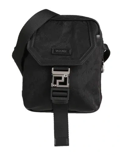 Versace Man Cross-body Bag Black Size - Polyamide