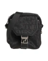 Versace Man Cross-body Bag Black Size - Polyamide In Black