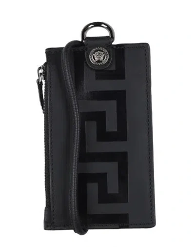 Versace Man Document Holder Black Size - Calfskin