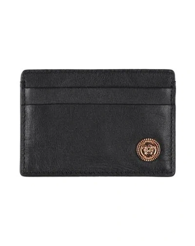 Versace Man Document Holder Black Size - Soft Leather