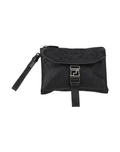 Versace Man Handbag Black Size - Polyamide