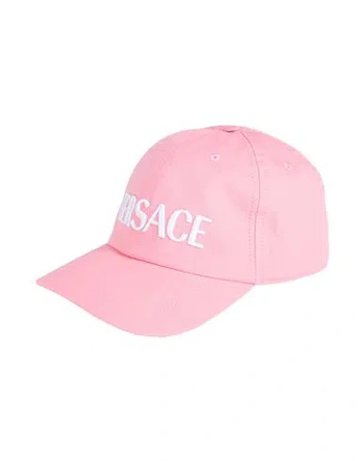 Versace Man Hat Pink Size 7 ¼ Cotton, Polyester